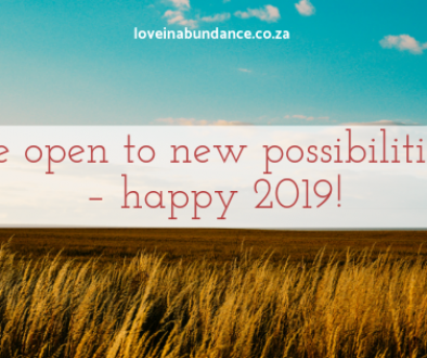 Be open to new possibilities – Happy 2019